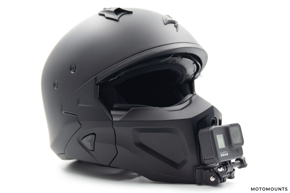 scorpion covert x helmets Scorpion EXO-Covert Chin Mount – Motomounts