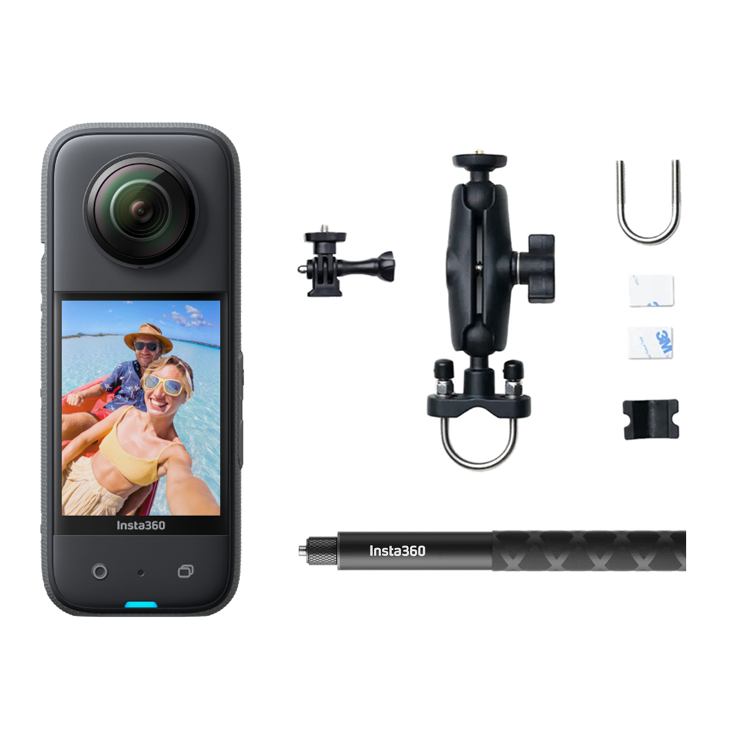 開封新品INSTA360 X3 - MOTORCYCLE KIT Insta360 - X3 Motorcycle bundel kit (Upgrade) - action cam - motor